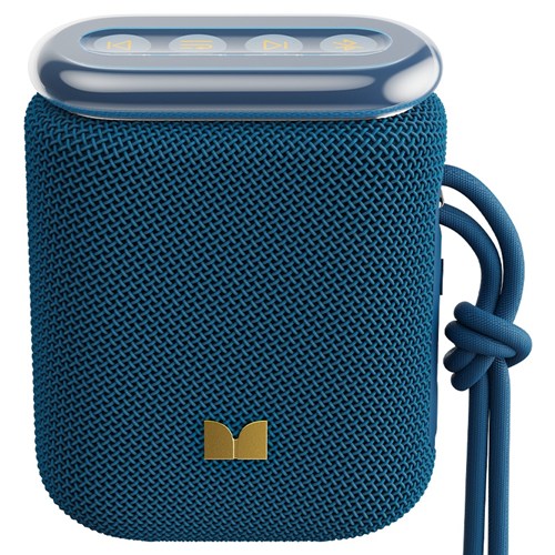 MONSTER ポータブルスピーカー Bluetooth 防水 防塵 IP55 高出力6W ワイヤレススピーカー パーティーコネクト 最大100台接続 ハンズフリー BLASTER PEBBLE MS62131 BL