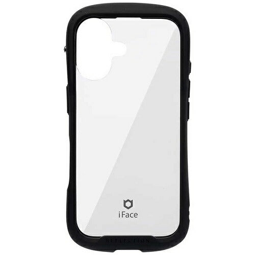 iPhone 16用 強化ガラスクリアケース iFace Reflection(ブラック) Hamee 41-979617