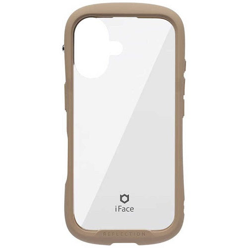 iPhone 16用 強化ガラスクリアケース iFace Reflection(ベージュ) Hamee 41-979648