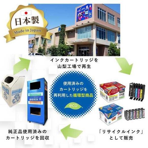 エプソン MED-4CL互換 日本製リサイクルインク ジット JIT-KEMED4P