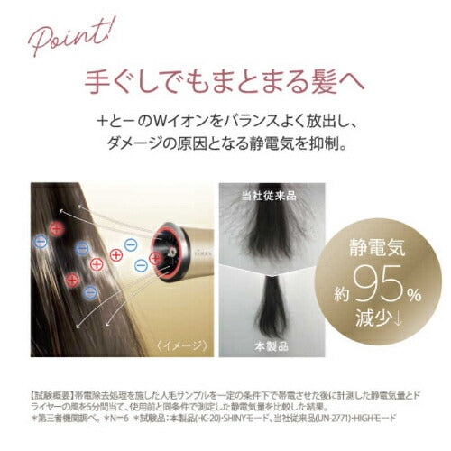 艶髪ドライヤー リフトドライヤー S ライト ネイビー ヤーマン YJHC1L