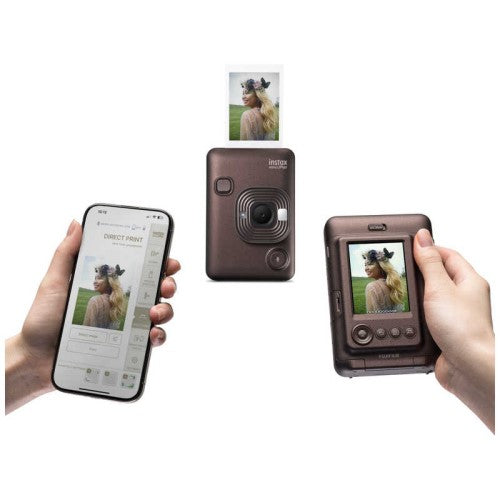 ハイブリッドインスタントカメラ チェキ instax mini LiPlay (ブロンズ) DEEP BRONZE 富士フイルム INS_LIPLAYC_BRONZE