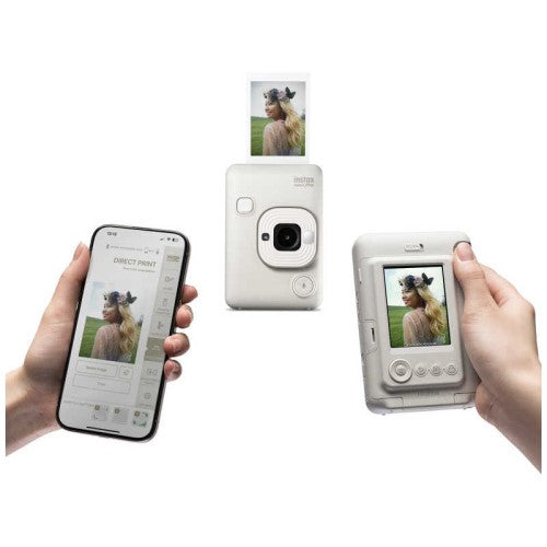 ハイブリッドインスタントカメラ チェキ instax mini LiPlay (ホワイト) MISTY WHITE 富士フイルム INS_LIPLAYC_WHITE