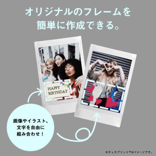 ハイブリッドインスタントカメラ チェキ instax mini LiPlay (ホワイト) MISTY WHITE 富士フイルム INS_LIPLAYC_WHITE