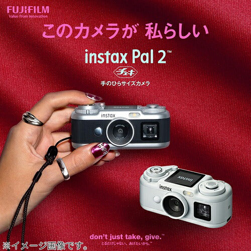 FUJIFILM 富士フイルム インスタントカメラ instax Pal 2 INSPAL2BLACK ブラック