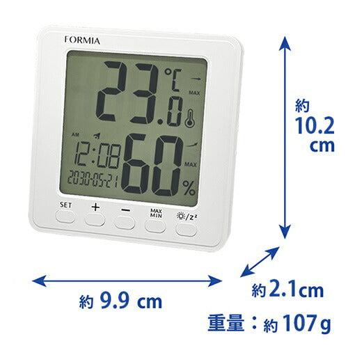 温度計・湿度計 ホワイト 保土ヶ谷電子販売 HO-004