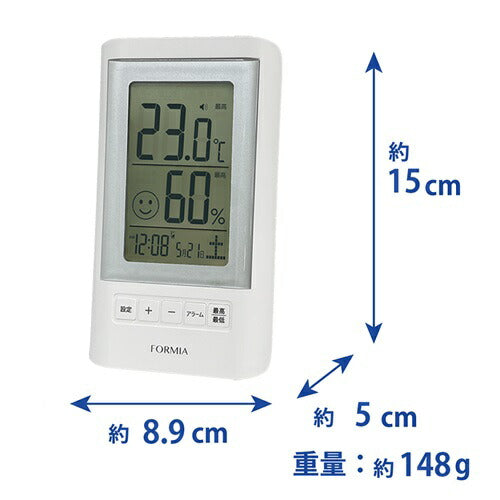 温度計・湿度計 ホワイト 保土ヶ谷電子販売 HO-005