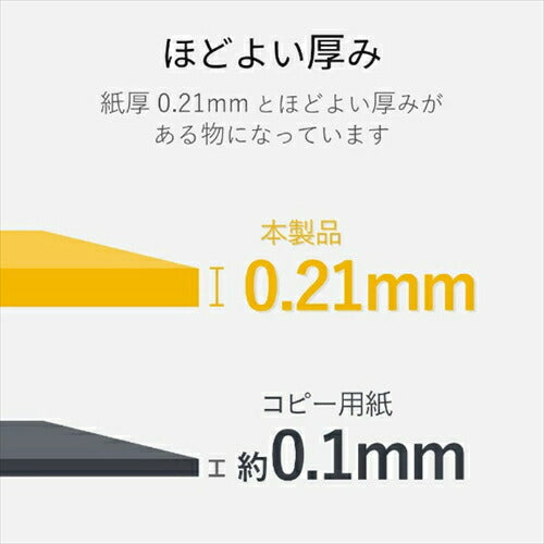 エレコム インクジェット用紙 キヤノン用 光沢ハガキ 厚手タイプ ハガキサイズ 100枚 EJH-CGNH100