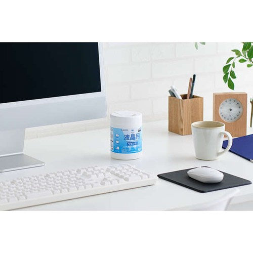 エレコム 液晶用ウェットクリーニングティッシュ WC-DP50B ボトルタイプ 50枚入 液晶画面クリーナー