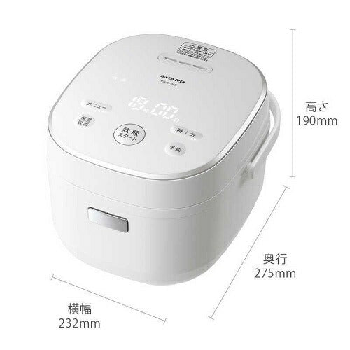 ジャー炊飯器 (3合炊き) ホワイト系 シャープ KS-CF05E-W