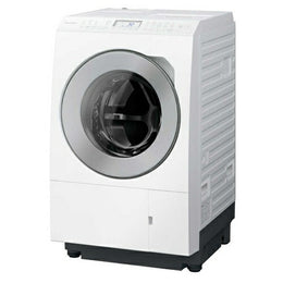 洗濯機 12kg ななめドラム洗濯乾燥機 左開き パナソニック NA-LX127EL-W マットホワイト 自動投入 ヒートポンプ乾燥 温水スゴ落ち泡洗浄 スマホで洗濯 ダウンジャケットコース