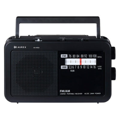 LEDライト付きホームラジオ ワイドFM対応 AM/FM ブラック 東芝 AX-HR50 (K)