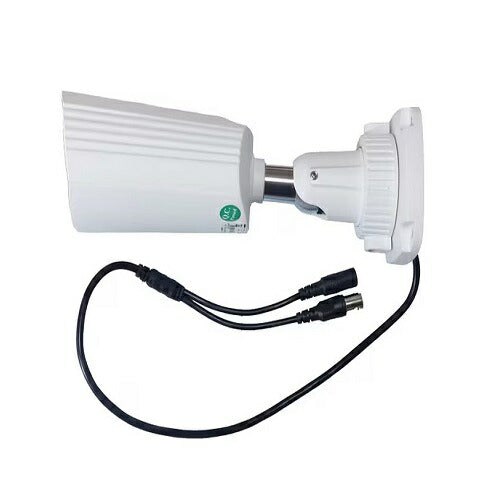 AHD低照度・IRカメラ 砲弾型 ホワイト 200万画素 カラー撮影 赤外線撮影 IP67相当 ケーブル延長可能 キャロット AH-540