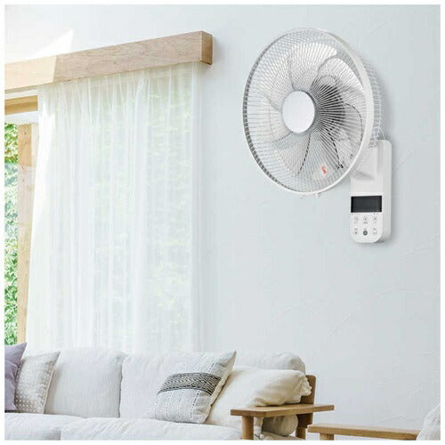 シィーネット C:NET 壁掛け扇風機 DCモーター CKDF308WH ホワイト