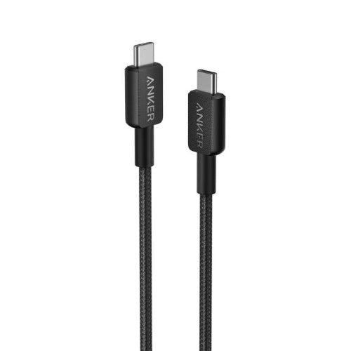 高耐久ナイロン USB-C & USB-C ケーブル 1.8m ブラック アンカー A81F6N11