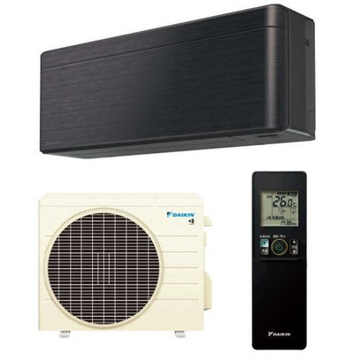 標準取付工事別 エアコン 23畳 本体のみ ダイキン risora SXシリーズ F716ATSPK 前面パネル付き 単相200V 室内電源 壁掛形 薄型185mm ダークグレー/ブラックウッド BCF403A-K
