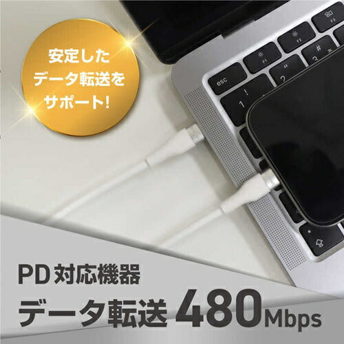 タイプC ケーブル 充電 PD100対応 USB Type-C to Cケーブル 1m SUNEAST SE-KB100CC0006WHF