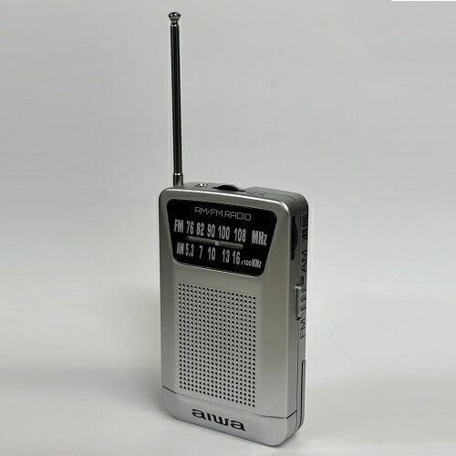 ポータブルポケットラジオ(シルバー) アイワ GAA4-PPR0001(SV)