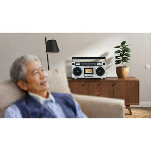 Bluetooth機能搭載 ラジオカセットレコーダー シルバー アイワ GAA4-RCP0001