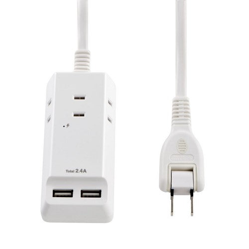 電源タップ AC3個口 USB×3 コード長2.5m 雷ガード エルパ WL-2225SU