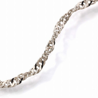 純プラチナ PT999 スクリュー ネックレス 約10g 50cm