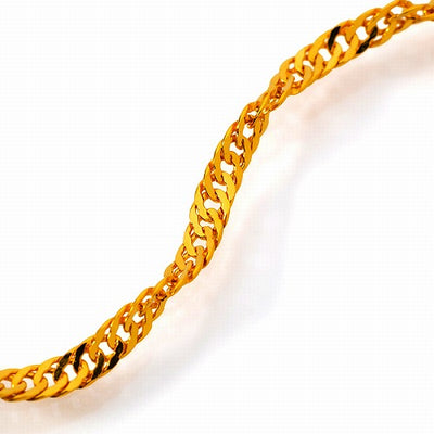 純金 K24 スクリュー ネックレス 約10g 50cm