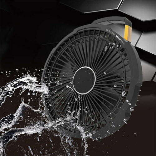 トップランド TOPLAND ポータブル扇風機 タフFAN SF-TF10-BK ブラック