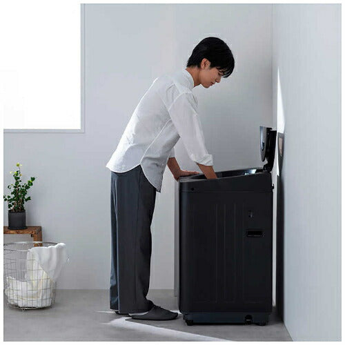 全自動電気洗濯機 OSH fit(オッシュ フィット) 標準洗濯/脱水容量5.0kg ブラック アイリスオーヤマ ITW-50B01-B