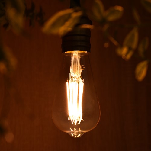 LEDフィラメントタイプレトロ球 E26 60形相当 キャンドル色 オーム LDF6L C6/GST64