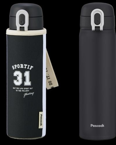 ワンタッチマグタイプ 0.5L ブラック ピーコック魔法瓶工業 AEH-F50(B)