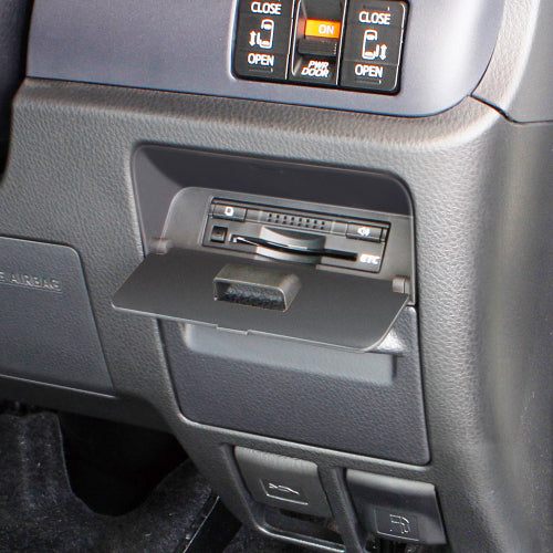 YAC 槌屋ヤック ビルトインETCカバー 盗難防止 すっきり収納 SYNV8 トヨタ 80系 ノア ヴォクシー エスクァイア専用