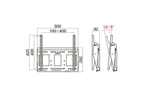 HAYAMI ハヤミ工産 壁掛金具 ~70V型対応 MH-653W