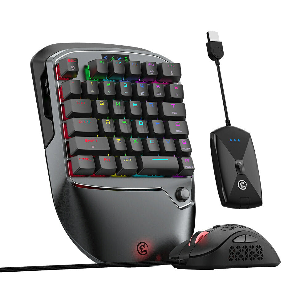 Game sir VX2 Switch片手キーボードマウスセット　　 　赤軸 GameSir ゲームサー 片手ワイヤレスゲーミングキーボードセット VX2