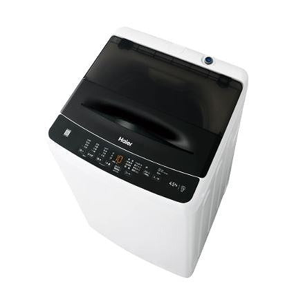 ハイアール(Haier) JW-U45B-K(ブラック) 全自動洗濯機 上開き 洗濯4.5kg