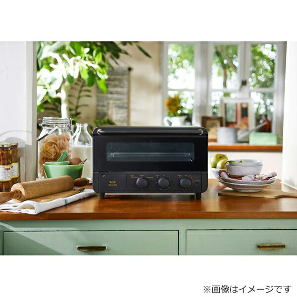 スチーム&ベイク トースター ブラック BRUNO BOE067-BK
