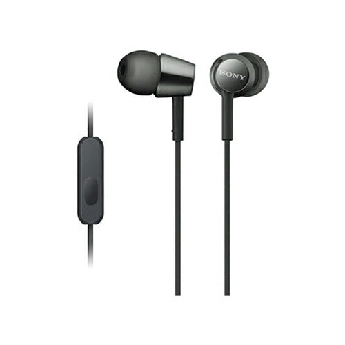 ソニー SONY ヘッドホン イヤホン マイク&コントローラー搭載 ダイナミック密閉型カナルイヤホン MDR-EX155AP BQ ブラック