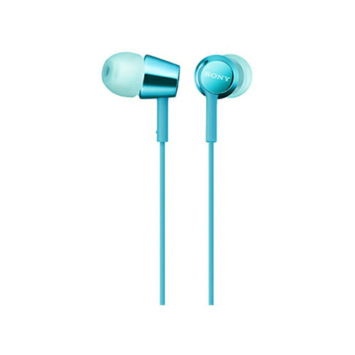 ソニー SONY カナル型 イヤホン MDR-EX155 LQ ライトブルー
