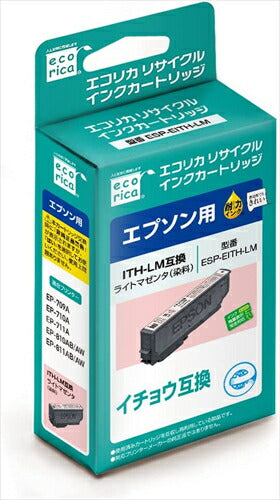 エコリカ インク ecorica エプソン ITH-LM対応リサイクルインク ライトマゼンタ ESP-EITH-LM 残量表示対応 リサイクル