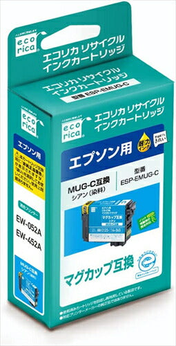 エコリカ インク ecorica MUG-C対応リサイクルインク シアン ESP-EMUG-C 残量表示対応 リサイクル