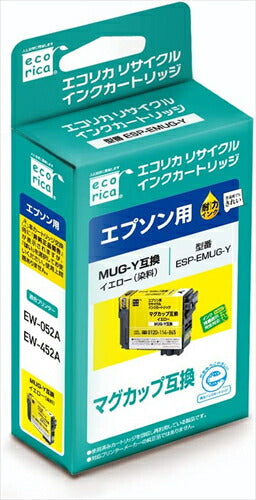 エコリカ インク ecorica エプソン MUG-Y対応リサイクルインク イエロー ESP-EMUG-Y 残量表示対応 リサイクル
