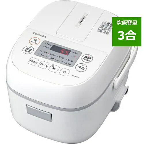 東芝 マイコンジャー炊飯器(3合炊き) ホワイトTOSHIBA RC-5MFM-W