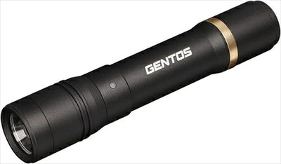 GENTOS ジェントス LED 懐中電灯 USB充電式 明るさ600ルーメン 実用点灯3時間 耐塵 防滴 専用充電池使用 レクシード RX-286R ANSI規格準拠 ブラック 直径30.1×150.4mm 灯器