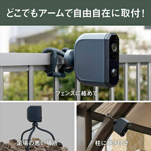 ムサシ ライテックス RITEX 乾電池式どこでもセンサーカメラ C-BT7000 ブラック