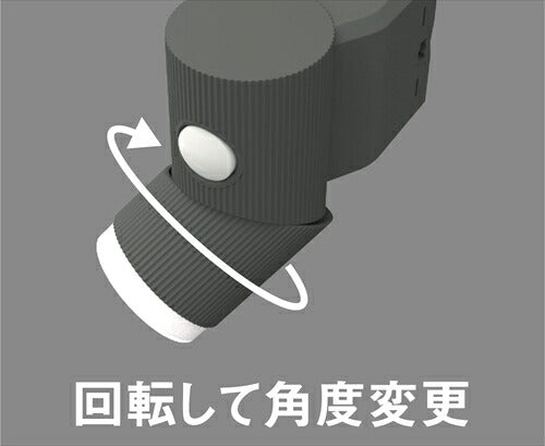 ムサシ RITEX 乾電池式 シンプルスタイル センサーライト 4.5W×1灯 LED-CY130 グレー