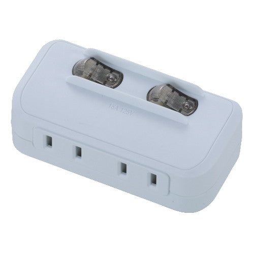 オーム電機 OHM 節電タップ・2個口 HS-A1758W HS-A1758W