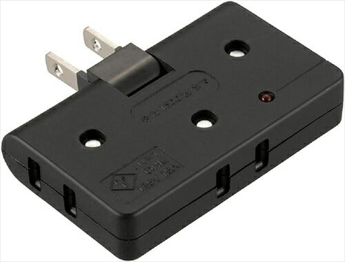 オーム OHM 雷に強いコーナータップ 3個口 黒_HS-AKS3PBT-K 00-6939