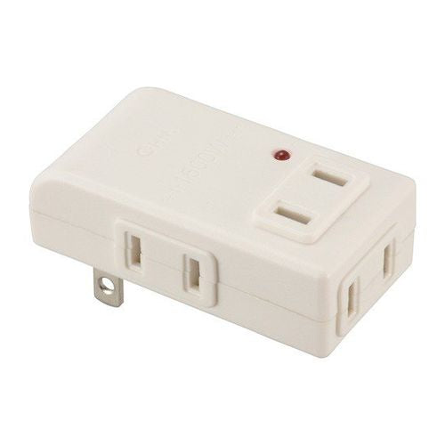 マイクロタップ 雷ガード 4個口 白 オーム電機 HS-AKL4PBT-W 00-6968