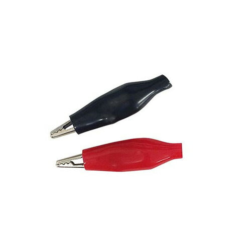 オーム電機 OHM シールドクリップ 小 2個入(赤・黒) DZ-CR27/RK