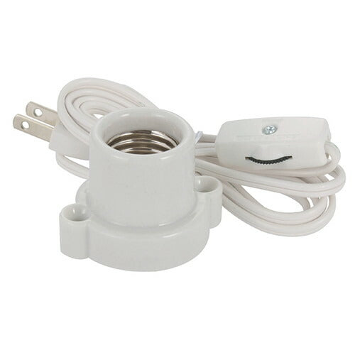 オーム電機 OHM コード付レセップ スイッチ付 E26白 HS-L2615SZR/W