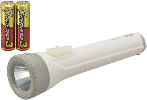 オーム電機 オーム OHM LED懐中ライト 懐中電灯 常備灯 単3形乾電池×2本付き 110ルーメン LHP-3211C7 08-0922 LED 懐中ライト 灯器